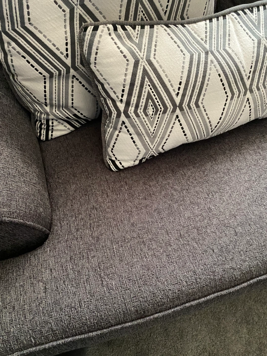 GREY FABRIC SOFA - photo 2