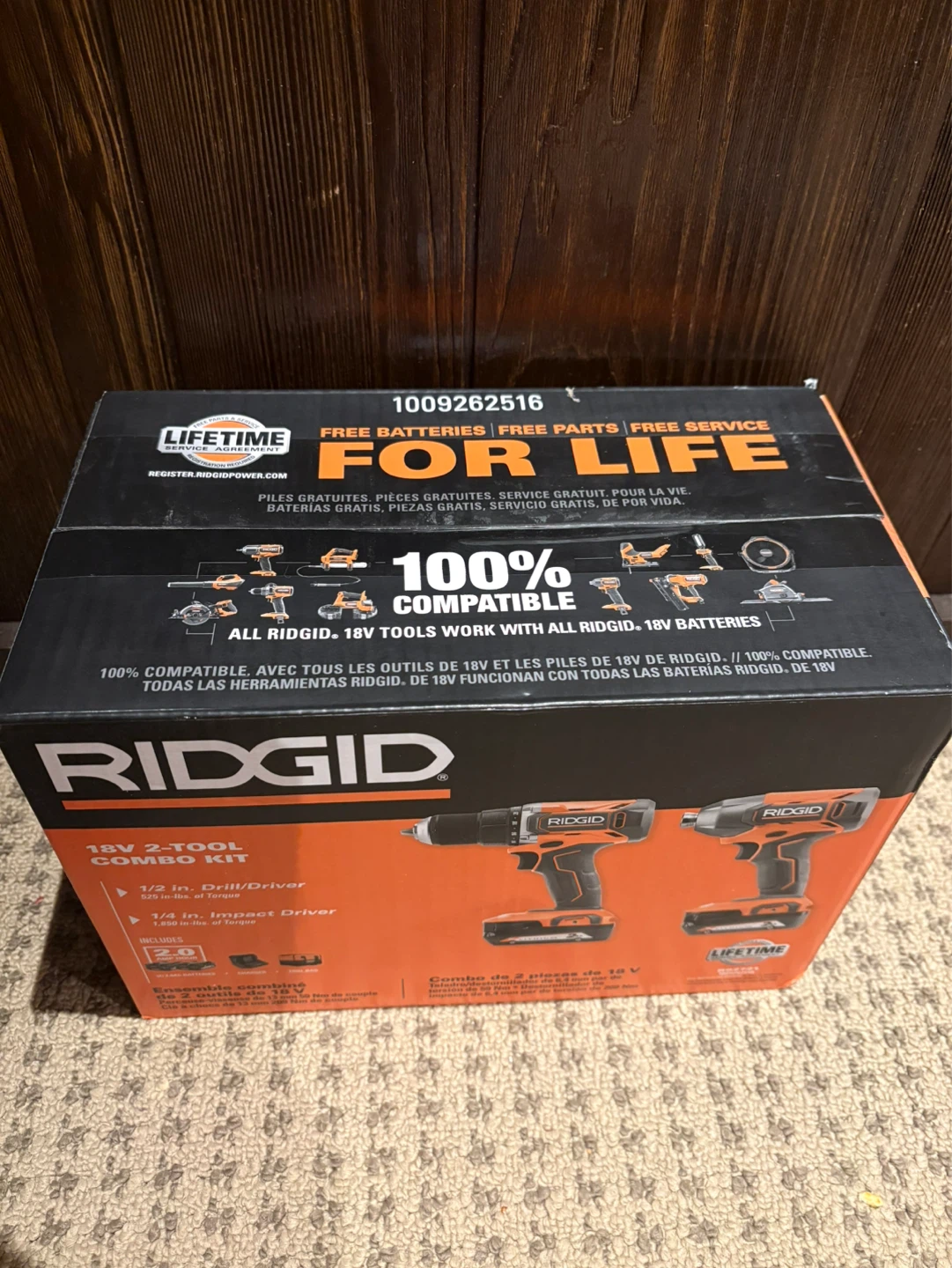 RIDGID 18V 2-Tool Combo Kit Drill/Driver and Impact Driver - photo 2