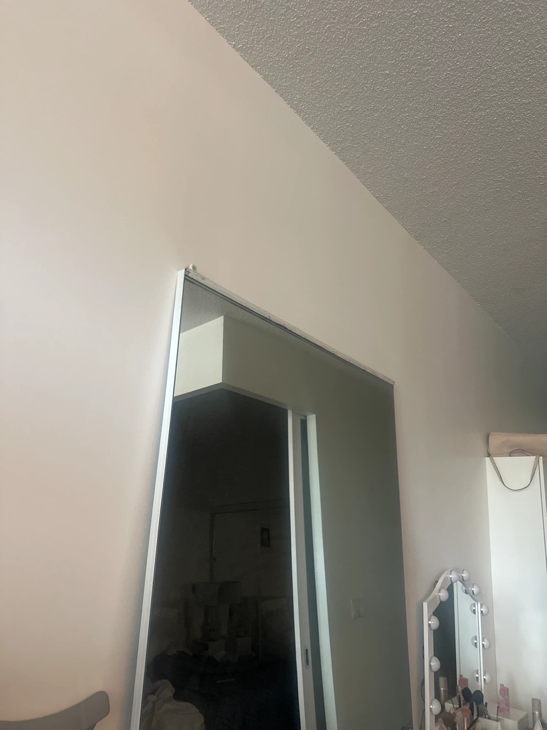 Large closet door mirror