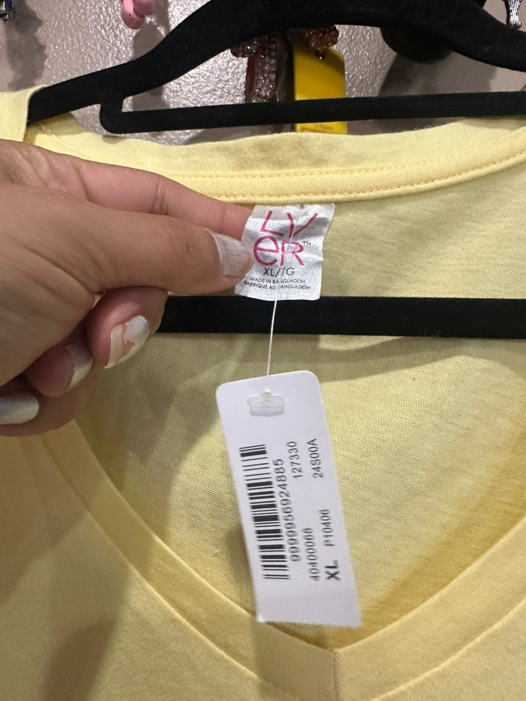 Yellow "Stay Cool" Lemon V-Neck T-Shirt XL - photo 3