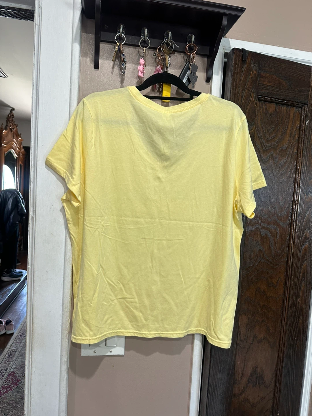 Yellow "Stay Cool" Lemon V-Neck T-Shirt XL - photo 4