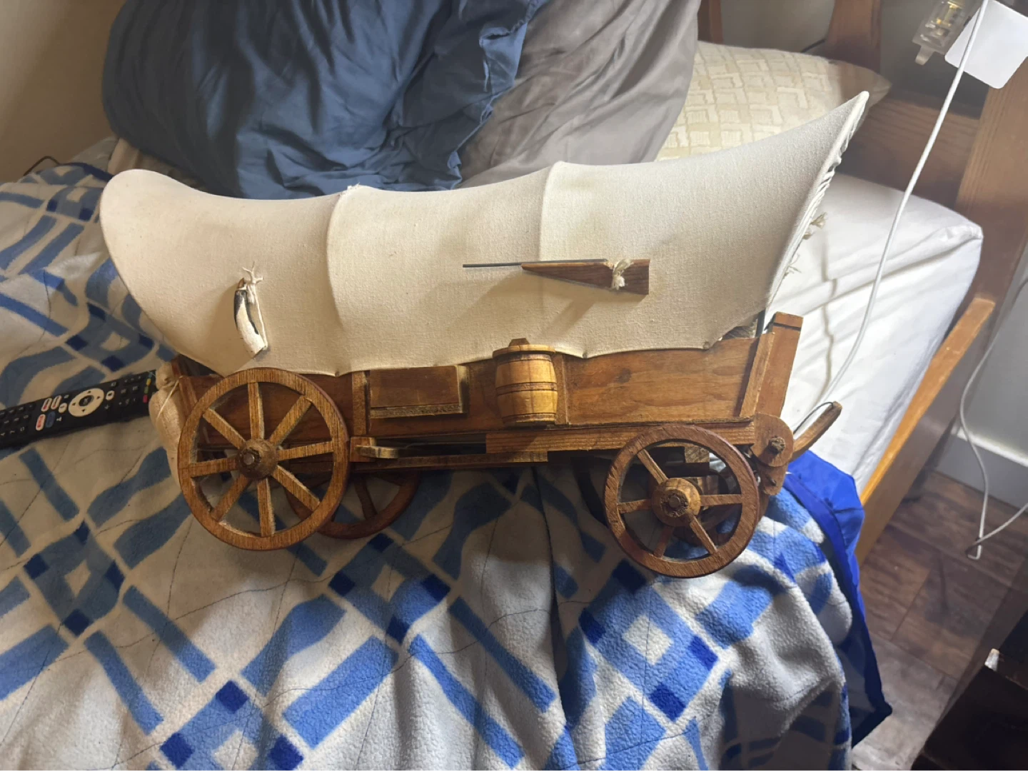 Wooden Covered Wagon Decorative Model - photo 2