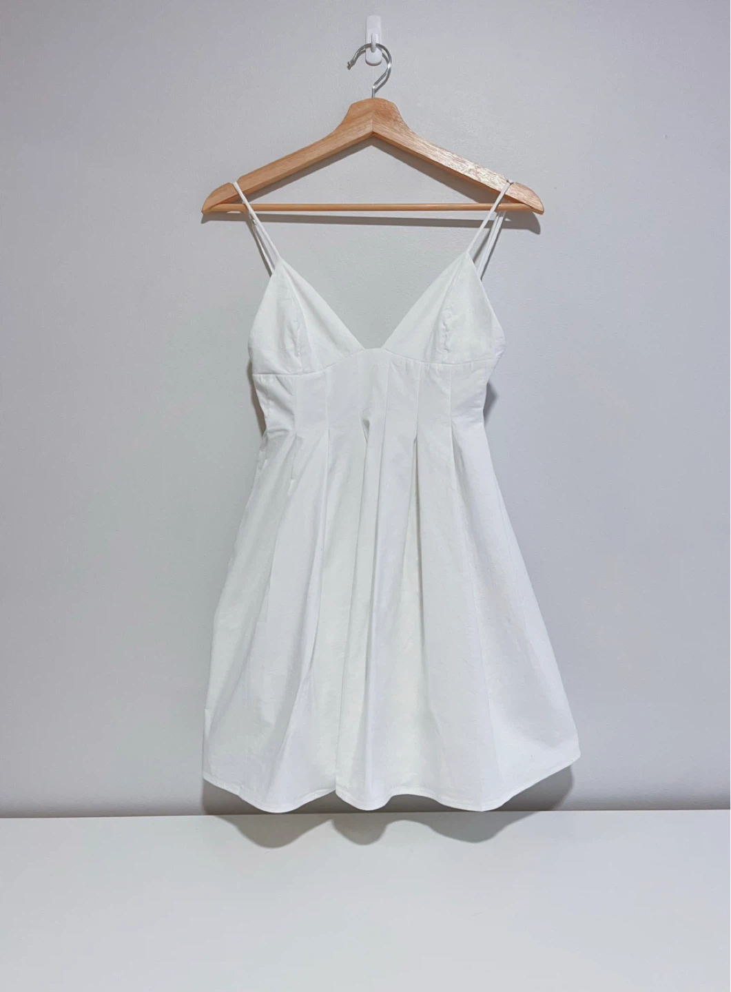 Brand New White Mini Dress with Spaghetti Straps