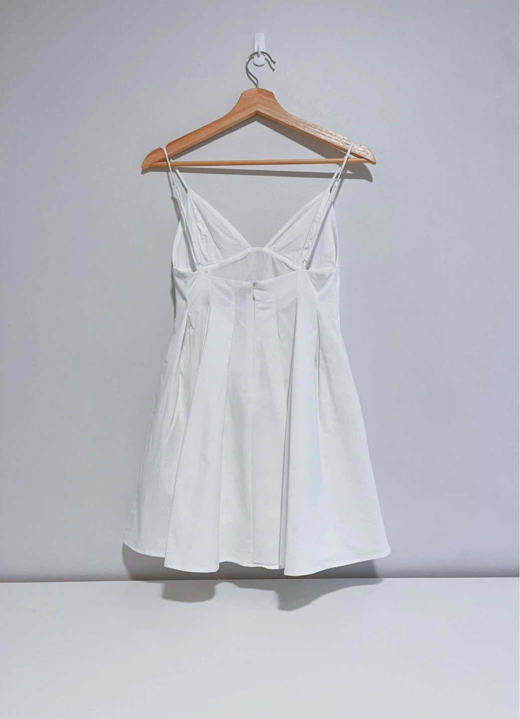 Brand New White Mini Dress with Spaghetti Straps - photo 2