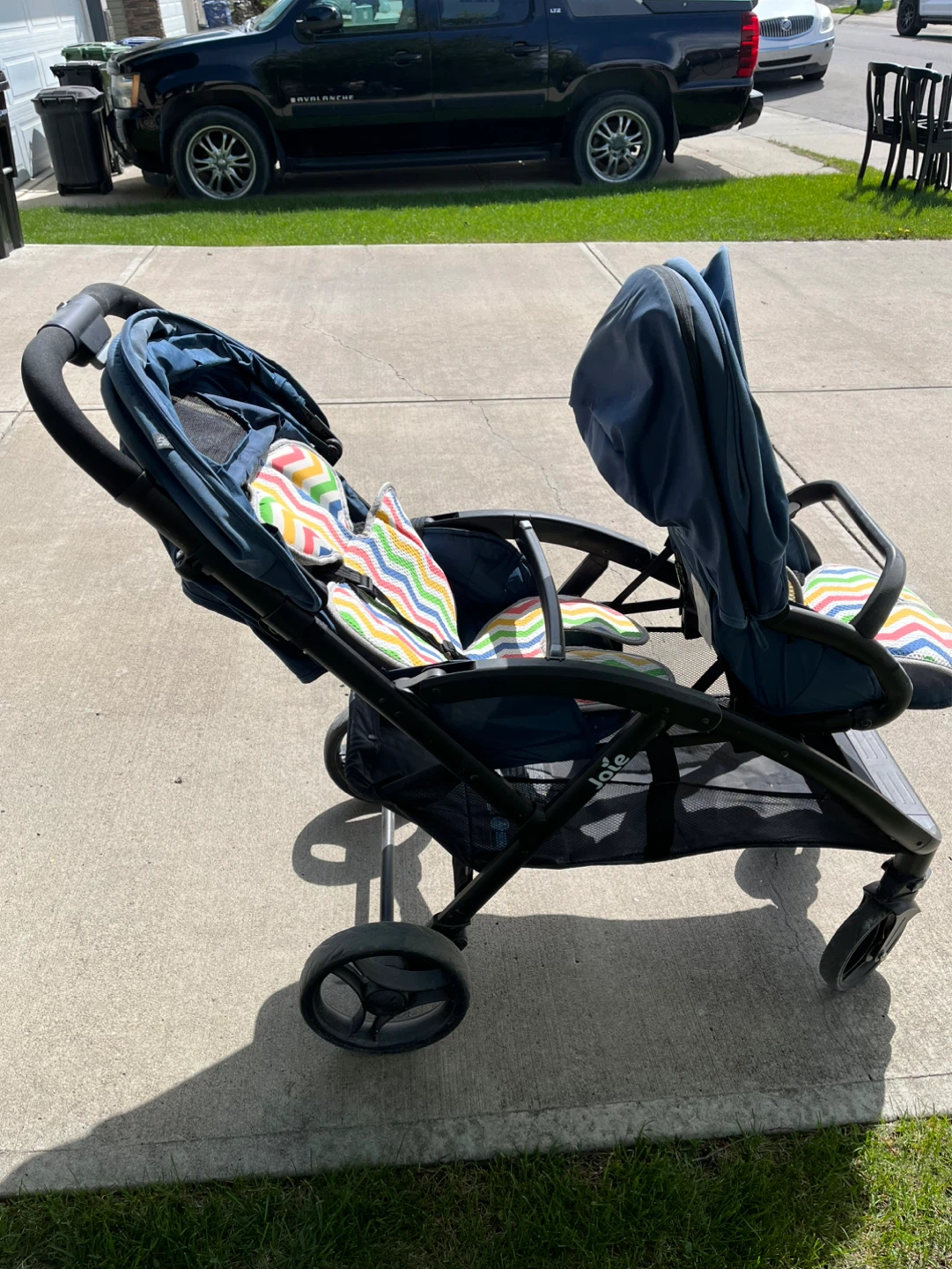 Joie Double Stroller - Navy Blue - photo 3
