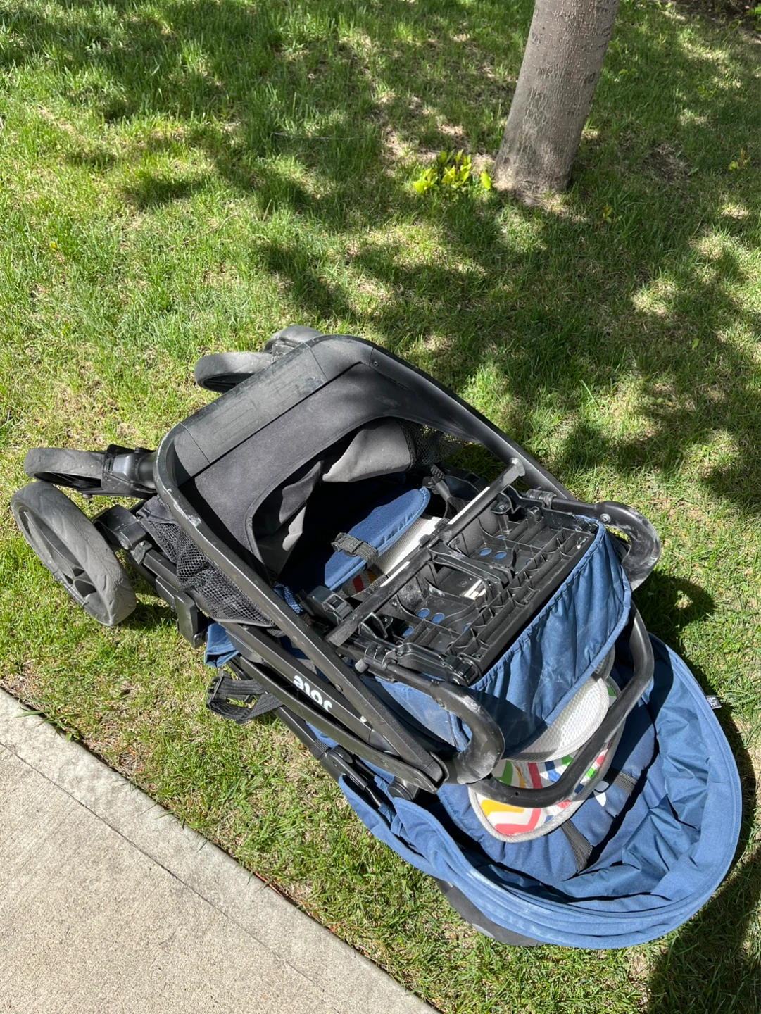 Joie Double Stroller - Navy Blue