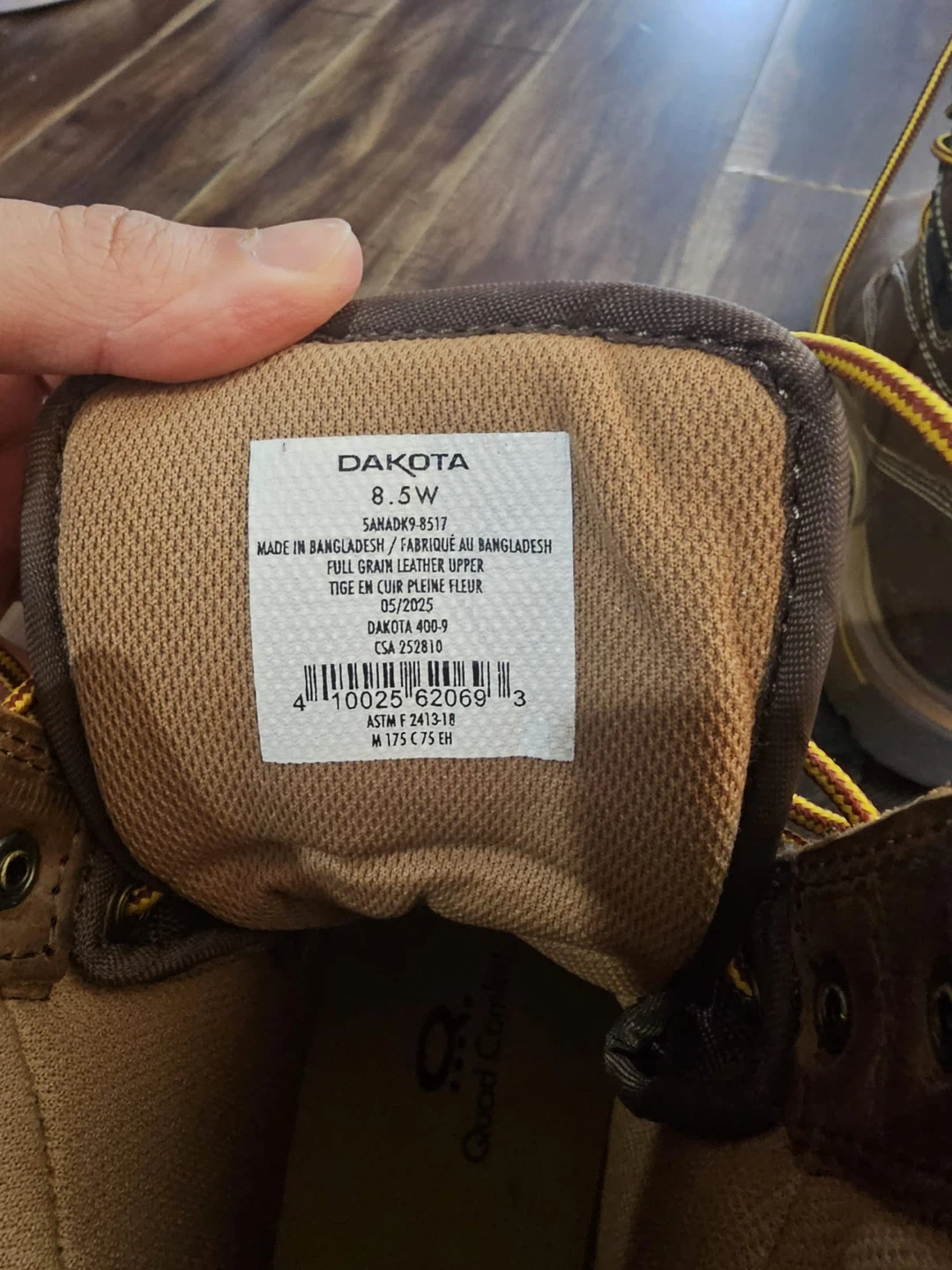 Dakota WorkPro Series Men's 8517 Quad Comfort 8 Inch Steel Toe - photo 5