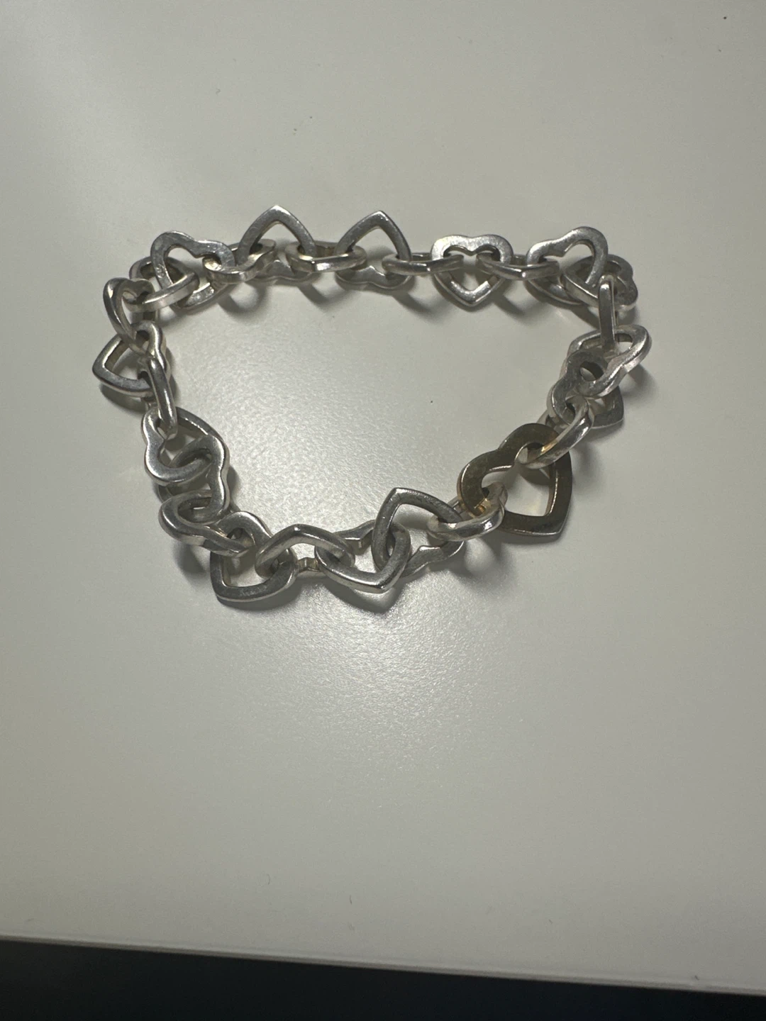 Tiffany & Co. Sterling Silver Heart Charm Bracelet