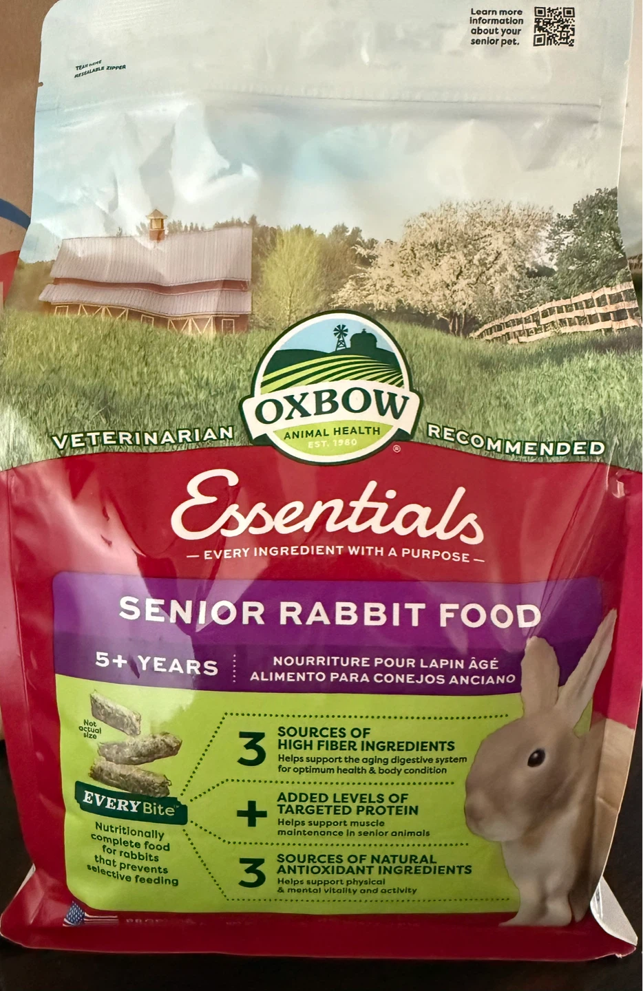 Oxbow Essentials Senior Rabbit Food
