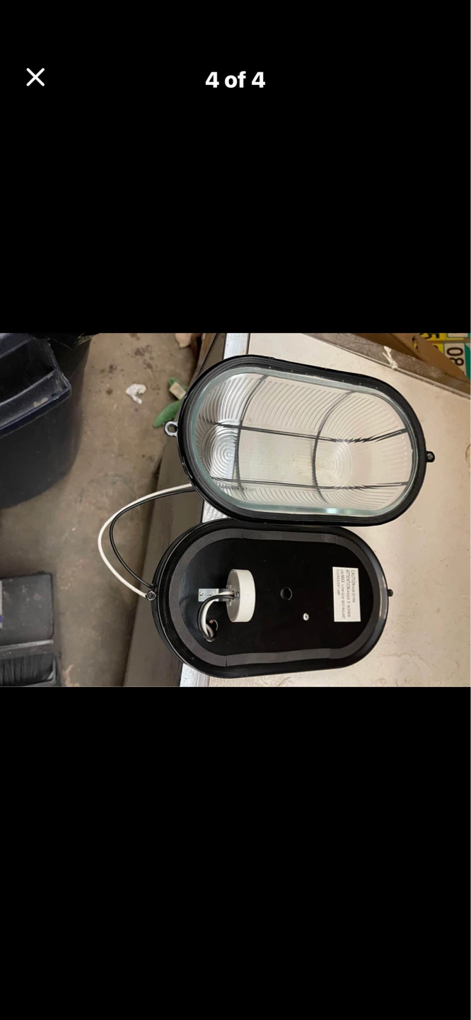 Black Outdoor Marine Light Fixture - photo 2