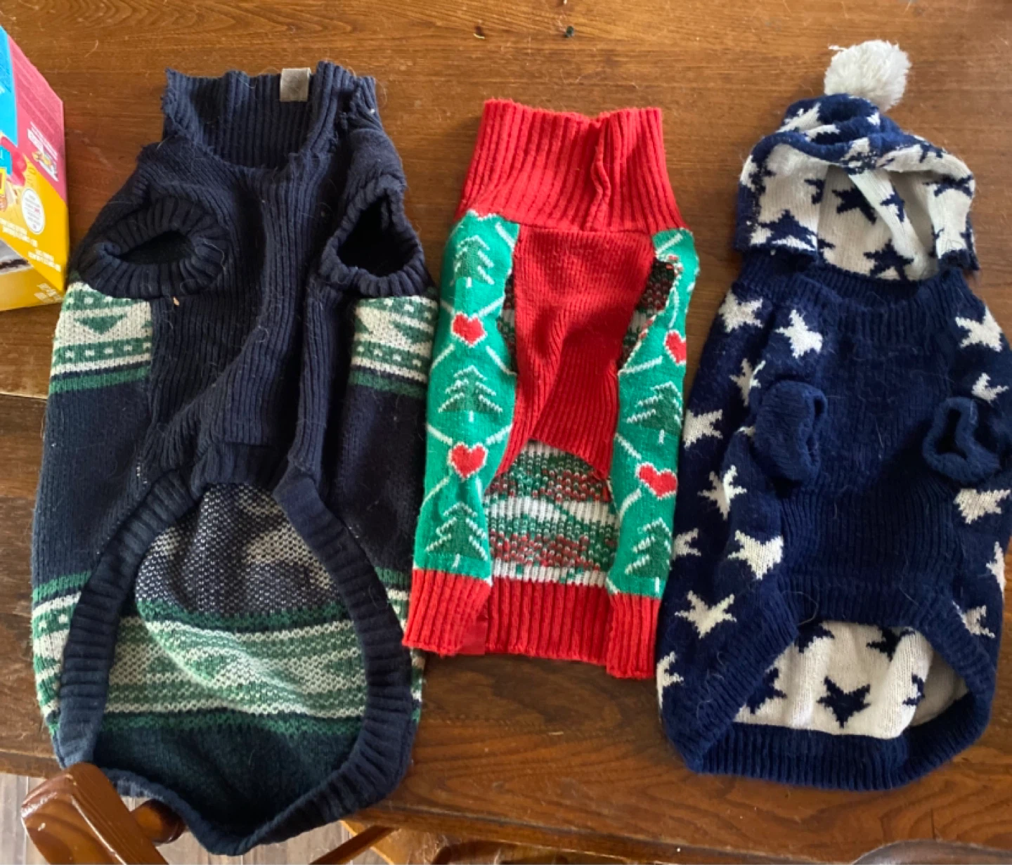 Three Dog Sweaters - Christmas Theme