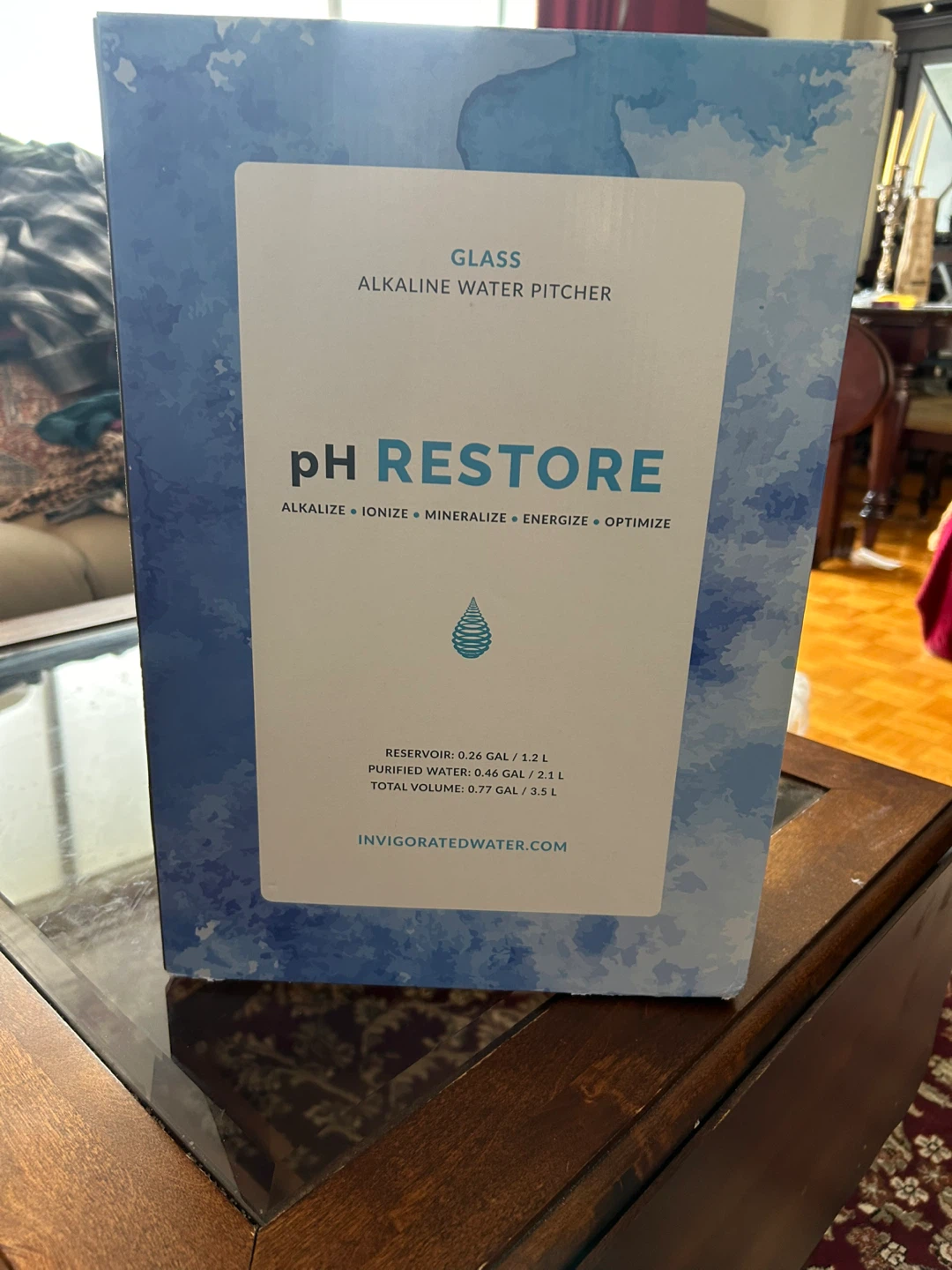 Invigorated Water pH Restore Glass Alkaline Water Pitcher - photo 3