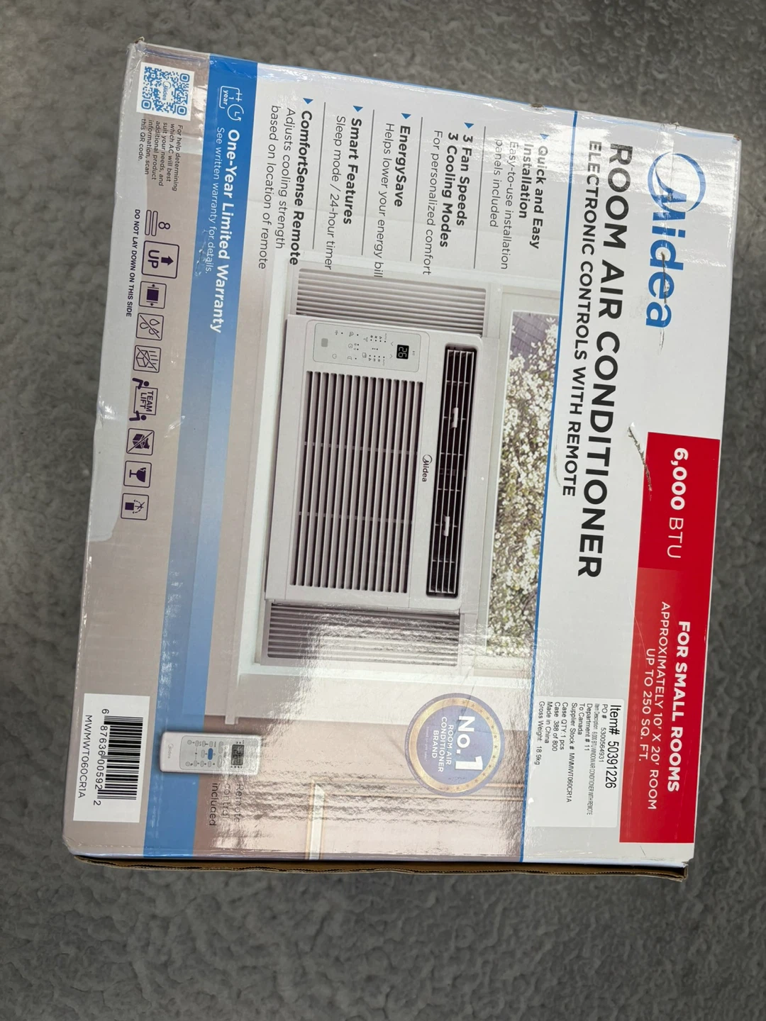 Midea 6,000 BTU Room Air Conditioner