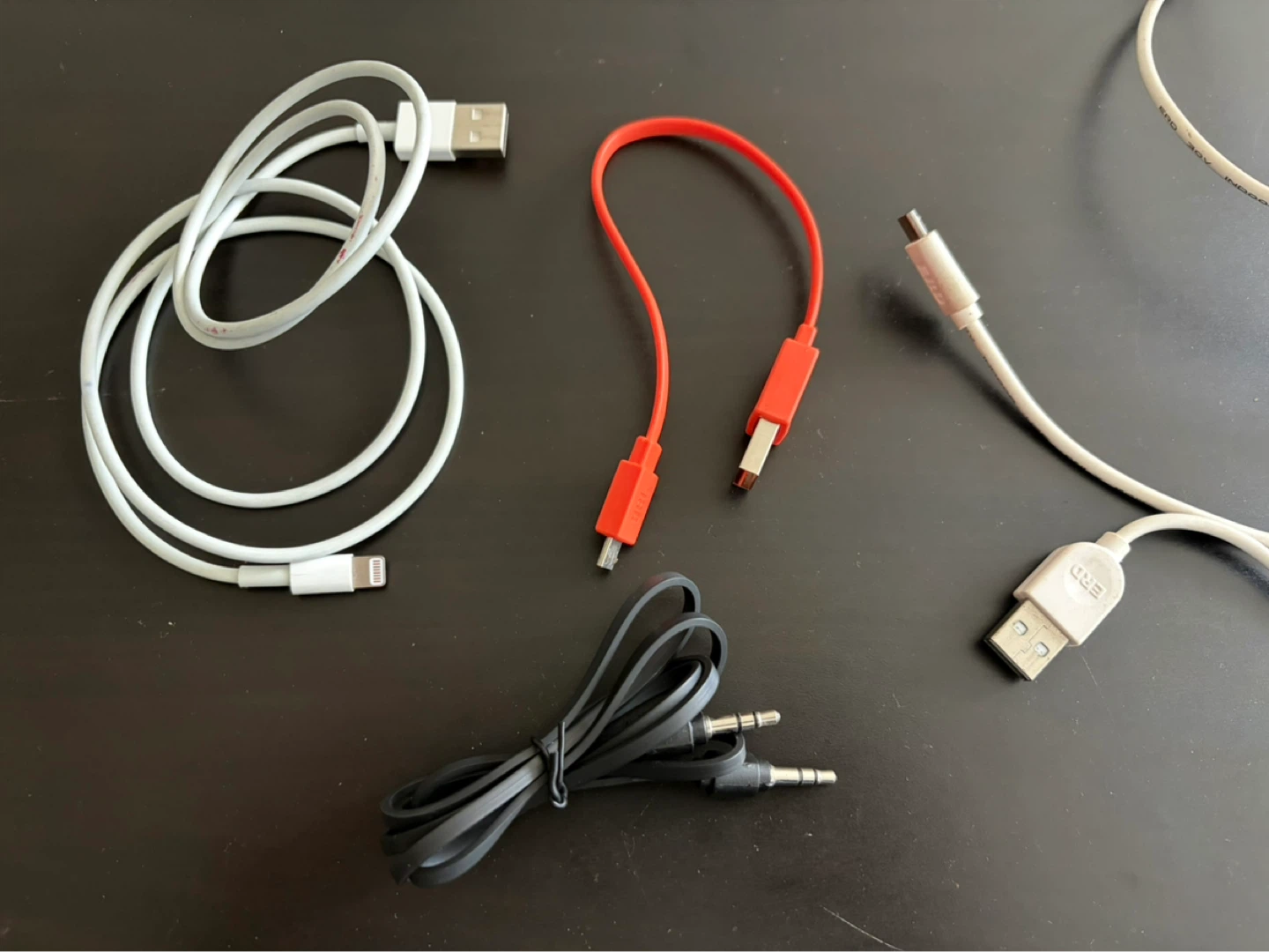 Assorted Cables and Audio Cords