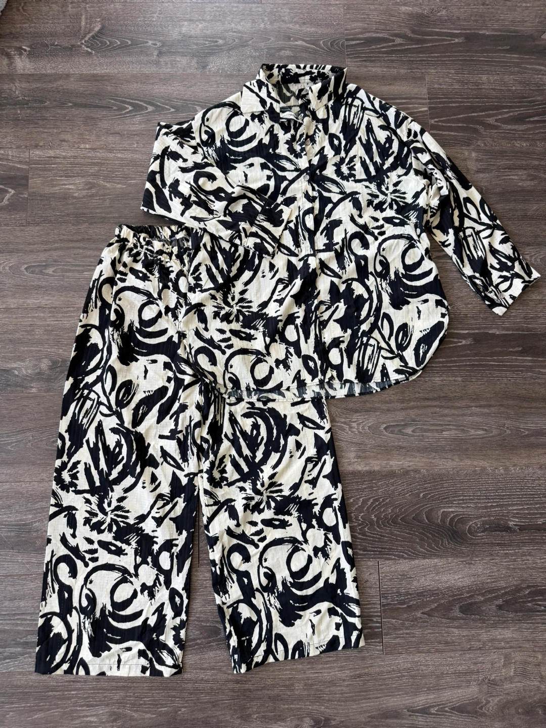 Orhanli matching Print Shirt and Pants Set