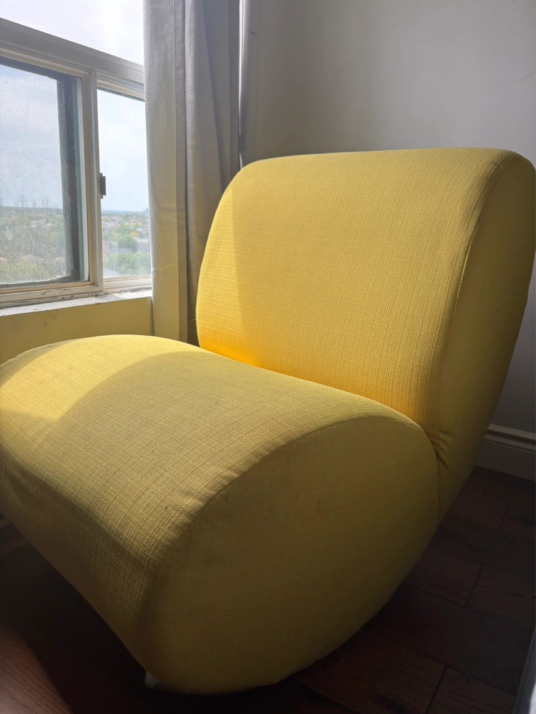 Yellow  Rocking accent Chair