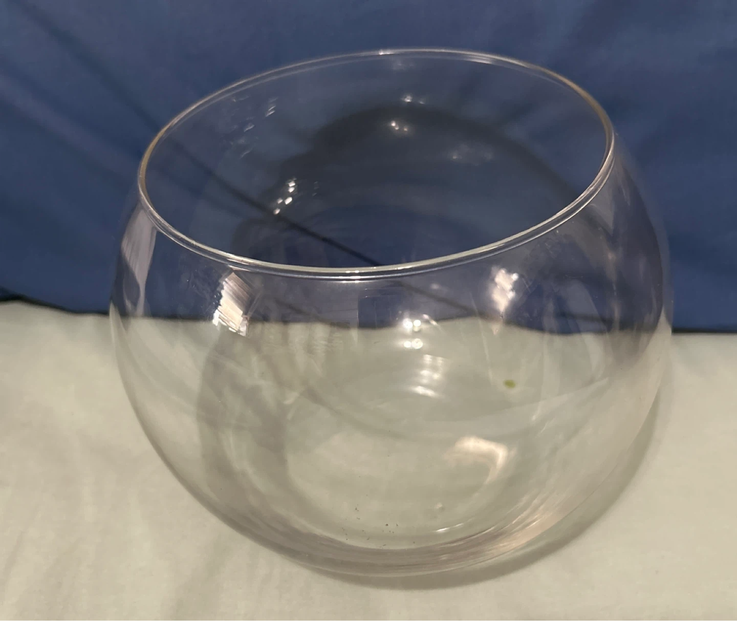 Large Clear 8” Glass Fishbowl