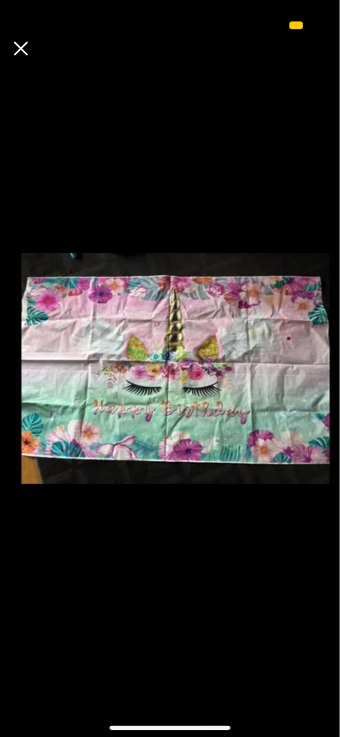 Unicorn Happy Birthday Banner