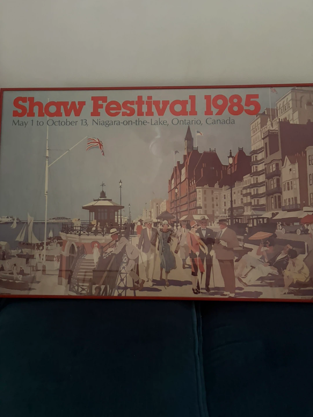 Shaw festival framed poster from 1985 season