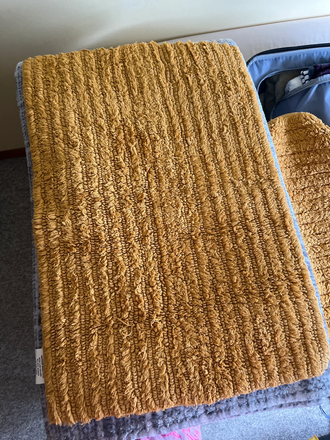 Yellow Terry Bath Mat