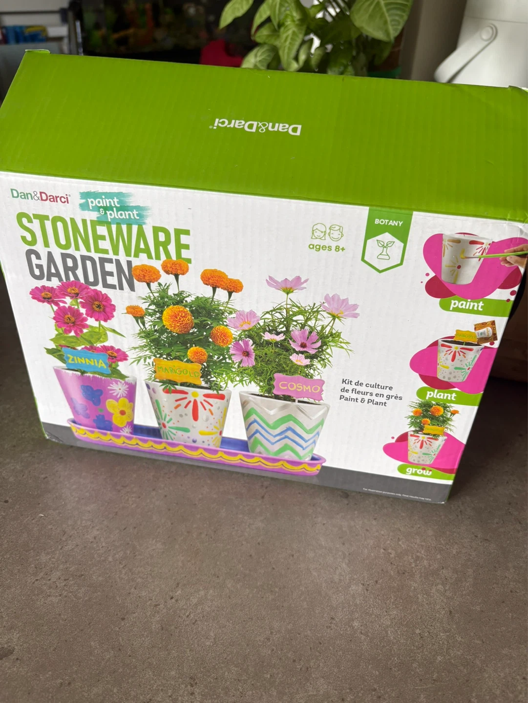 Dan&Darci Paint & Plant Stoneware Garden Kit