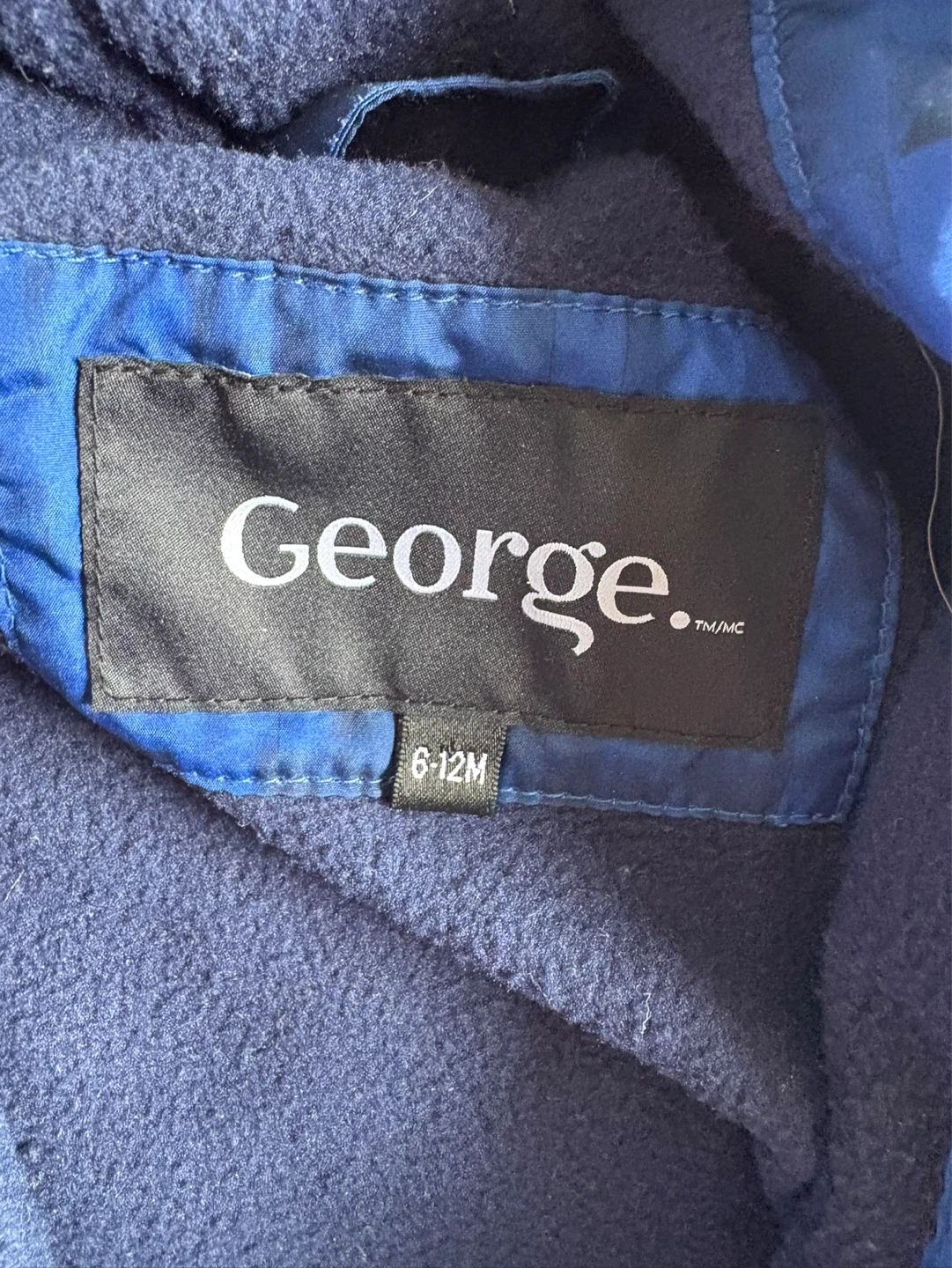 George Baby Blue Hooded Jacket 6-12M - photo 2