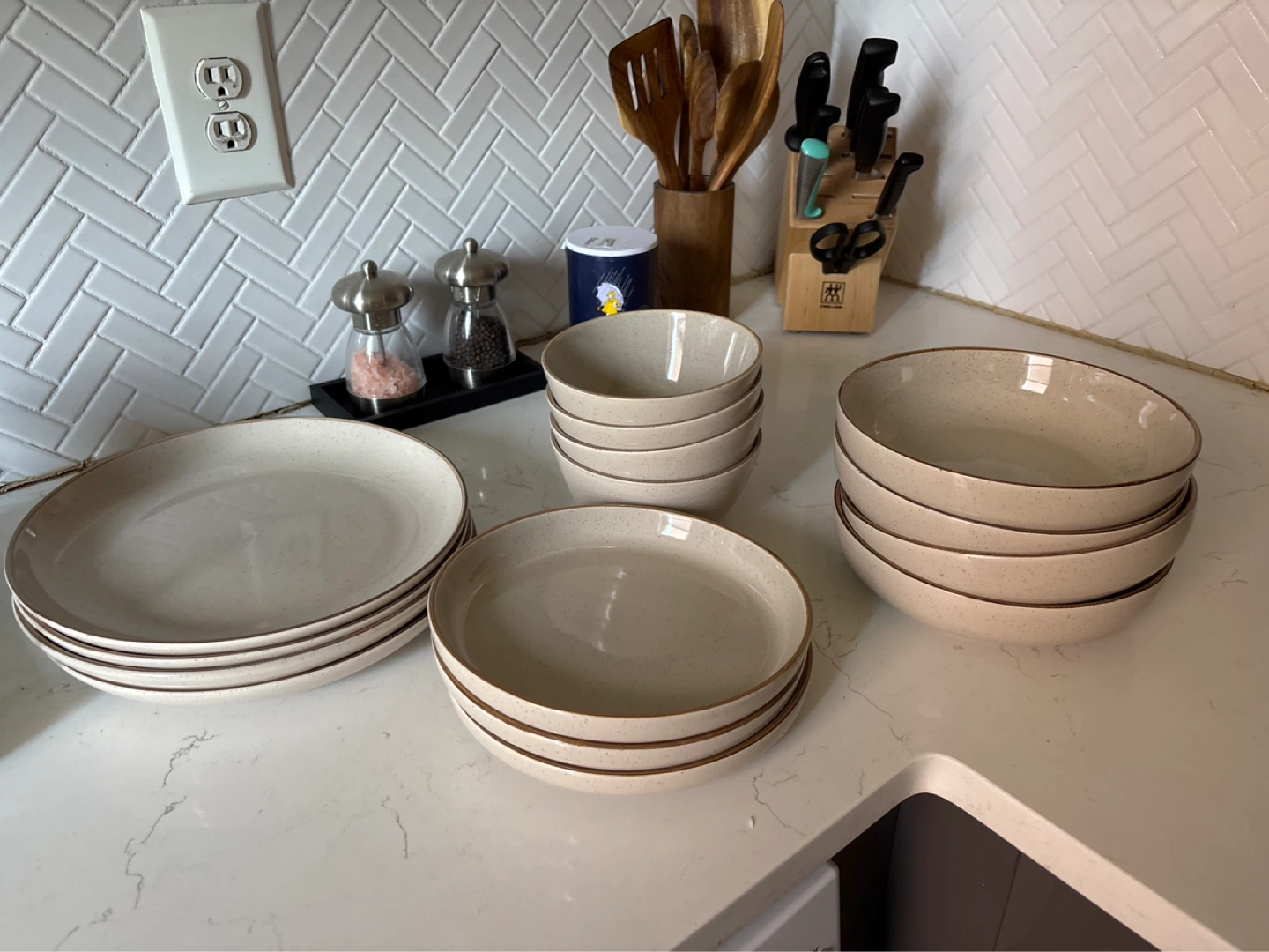 Speckled Ceramic Dinnerware Set