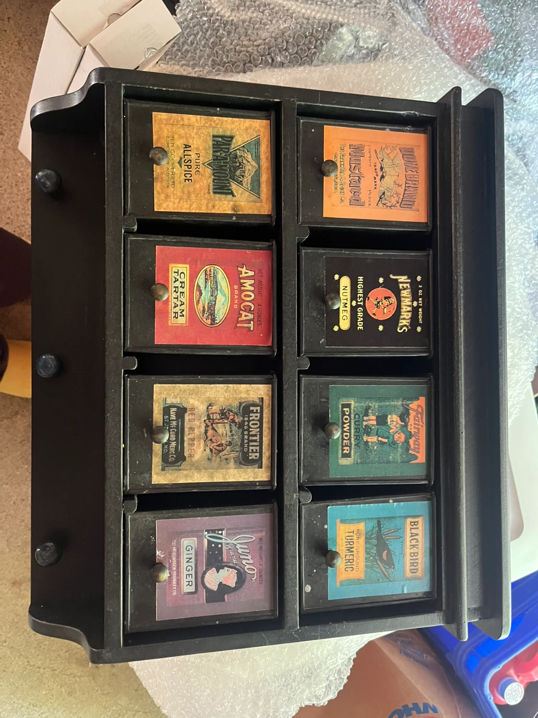 Vintage Spice Drawer Organizer