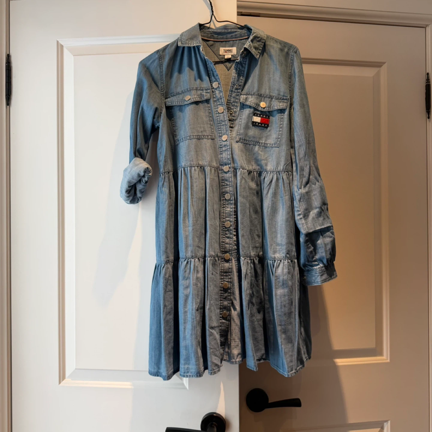 Tommy Hilfiger Denim Tiered Shirt Dress
