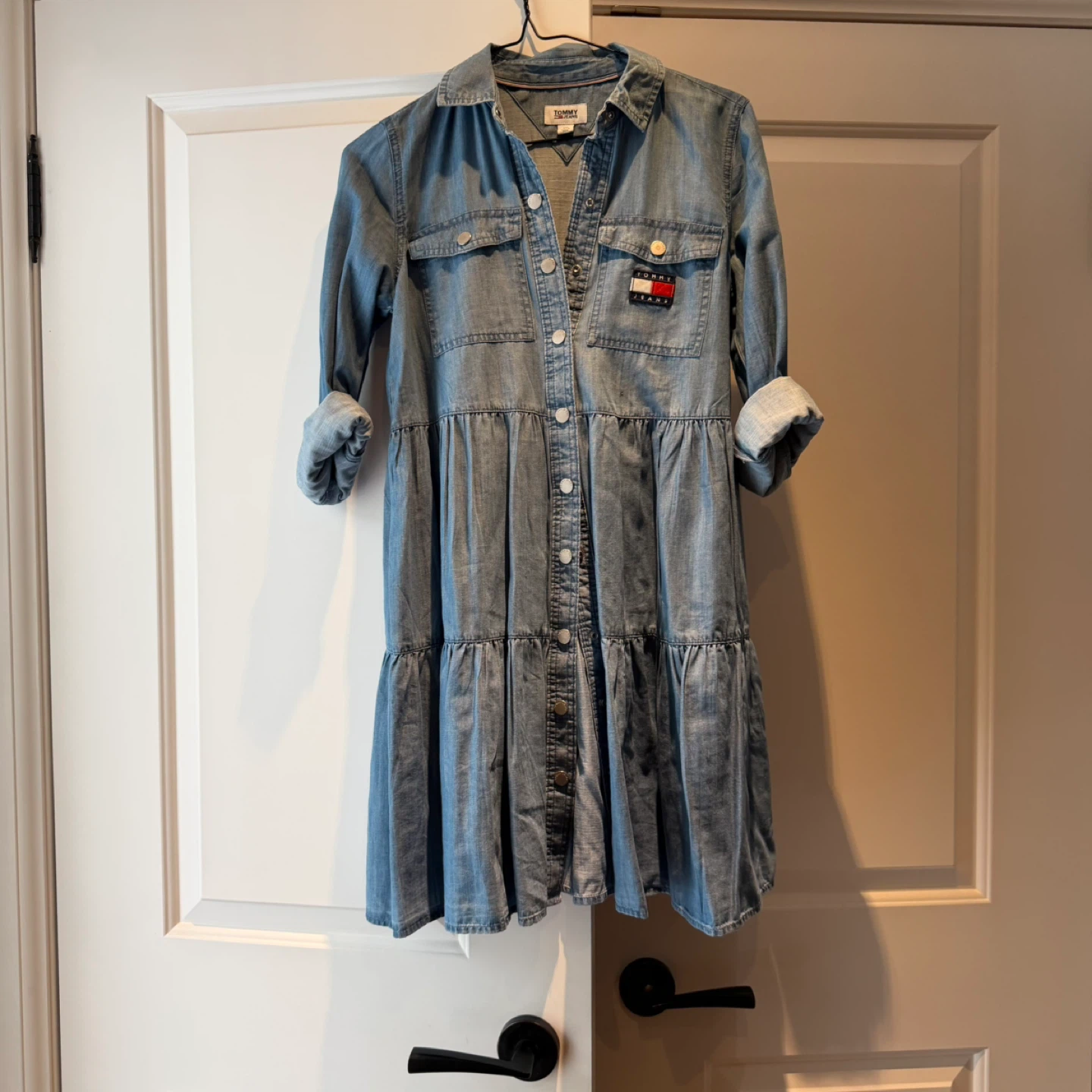 Tommy Hilfiger Denim Tiered Shirt Dress - photo 2