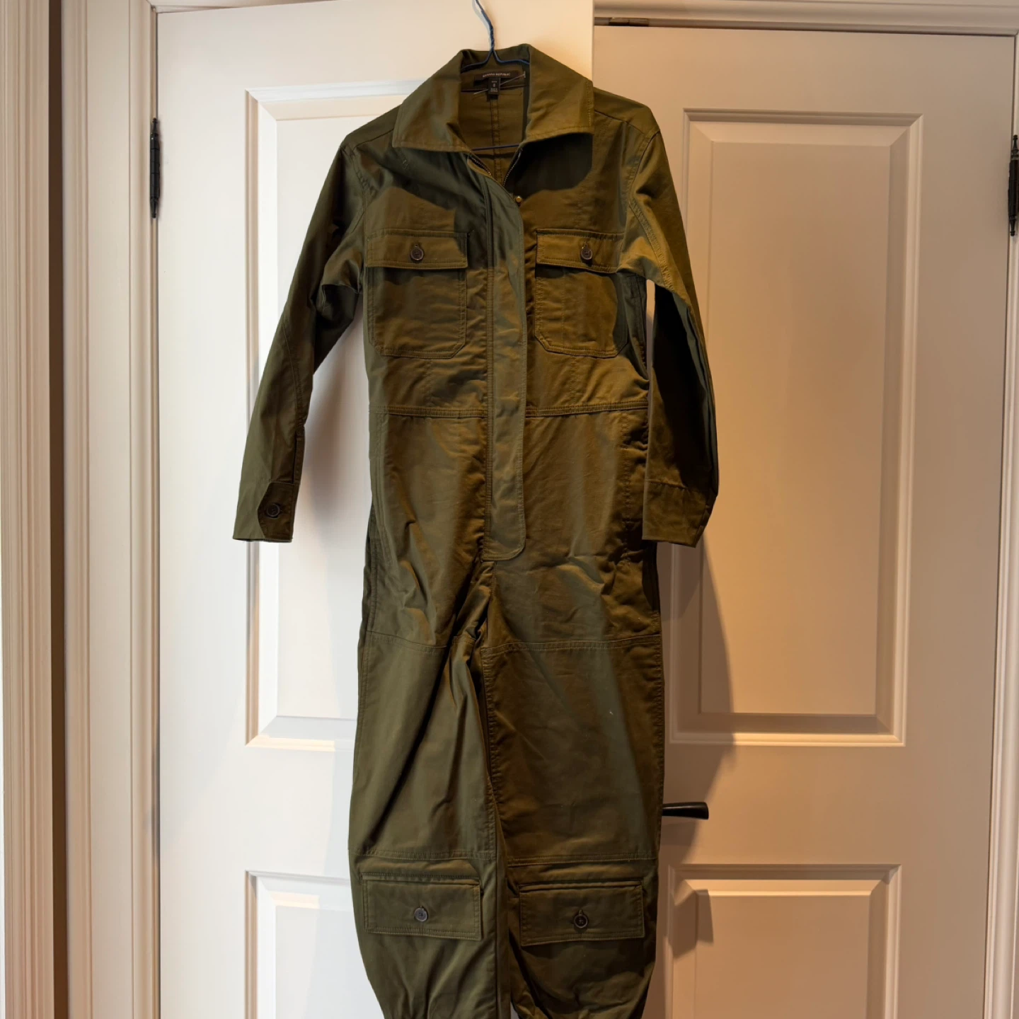Banana Republic Utility Jumpsuit - Olive Green