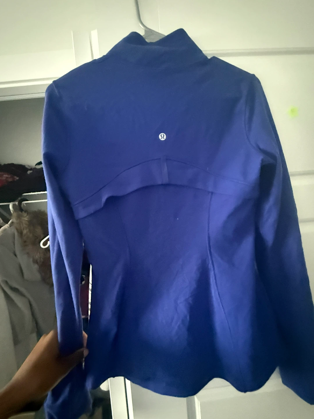 Lululemon Blue Full Zip Jacket with Oilers Logo