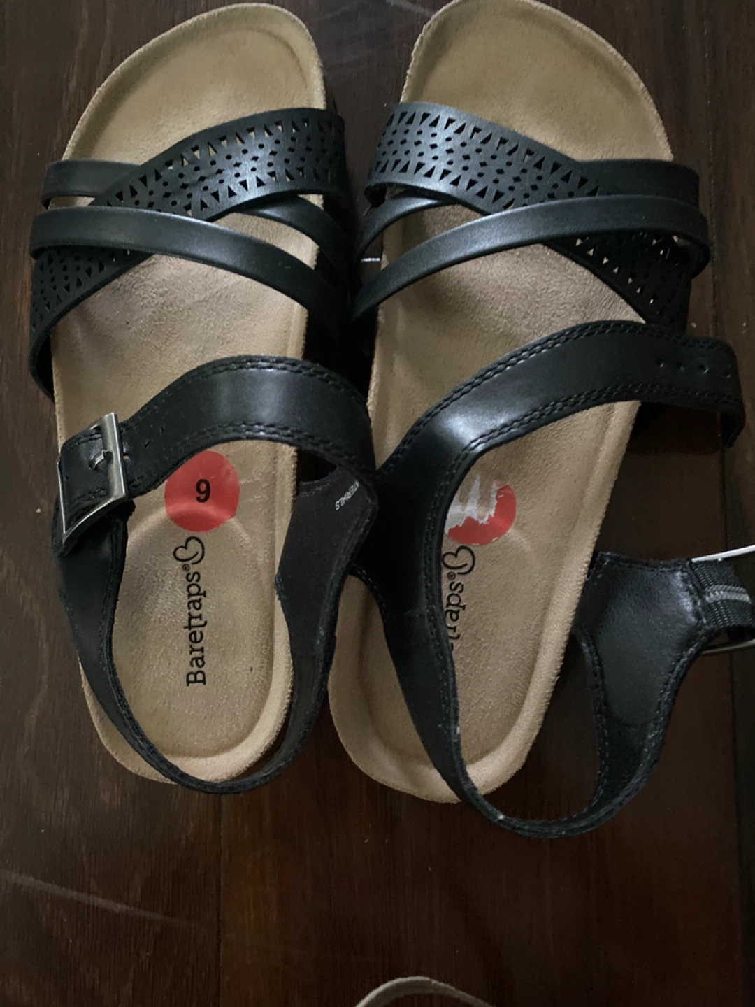 Baretraps Black Strappy Sandals - Size 9 - photo 2