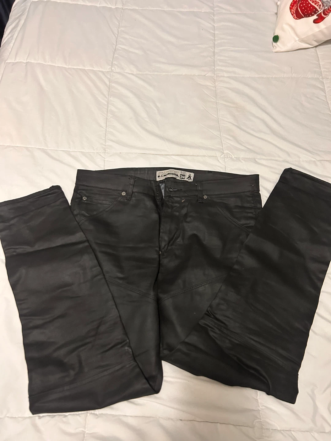 Black Biker Jeans Mens - photo 2