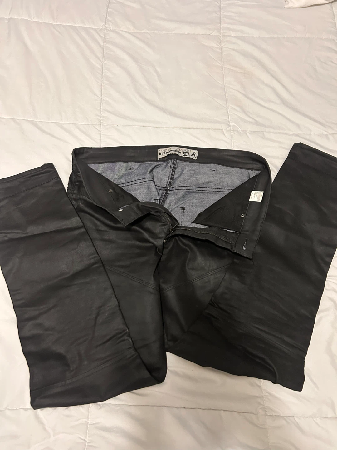 Black Biker Jeans Mens - photo 3