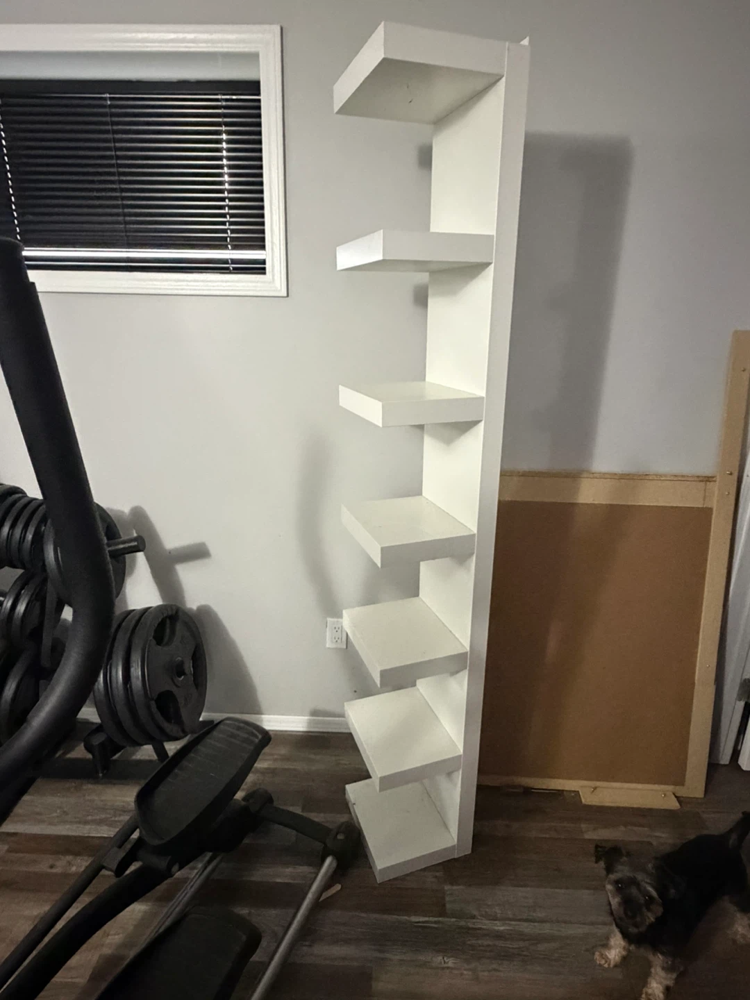 Tall White Shelving Unit - photo 2