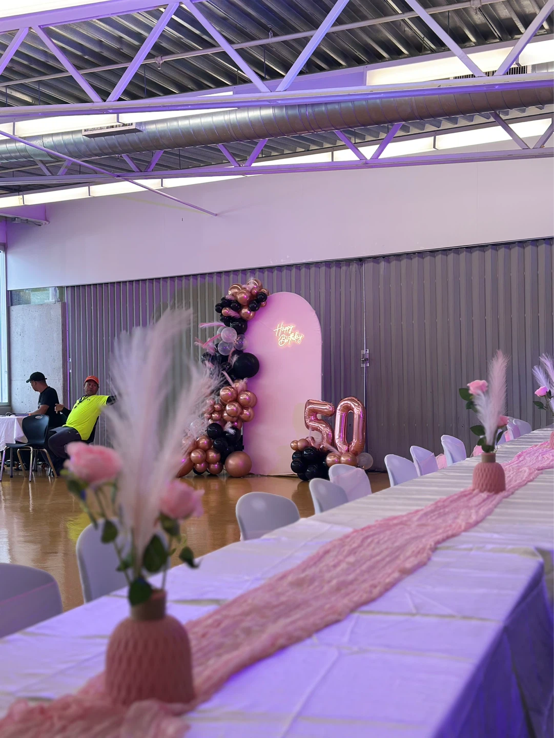 50th Birthday Balloon Arch and Backdrop Decor - photo 2