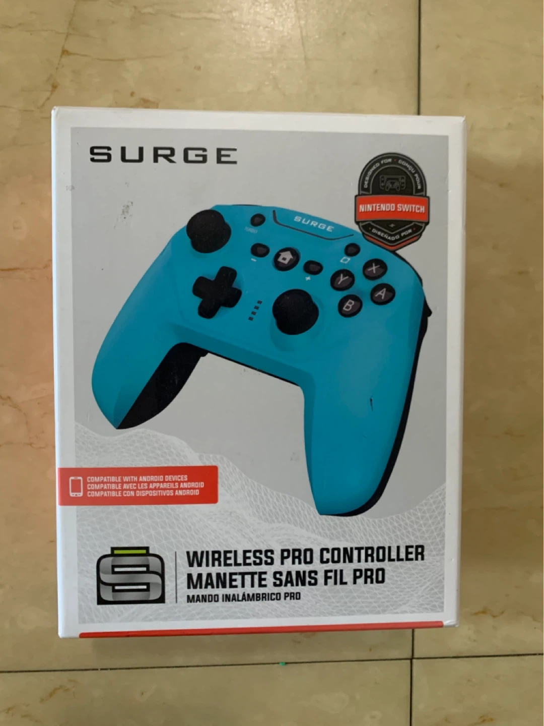 SURGE Wireless Pro Controller for Nintendo Switch - Blue