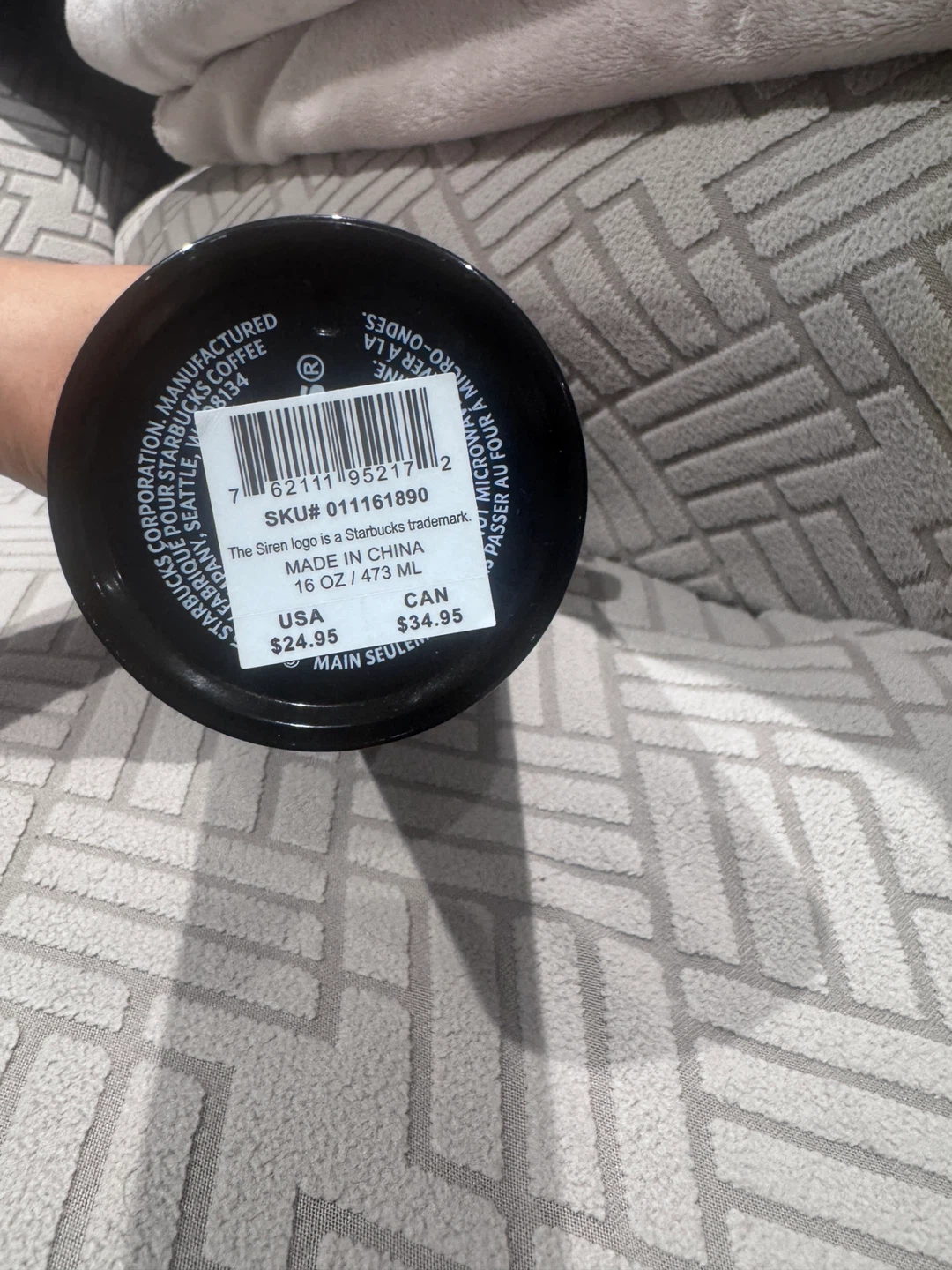 Starbucks "The Siren" travel coffee mug - Black 16oz - photo 3