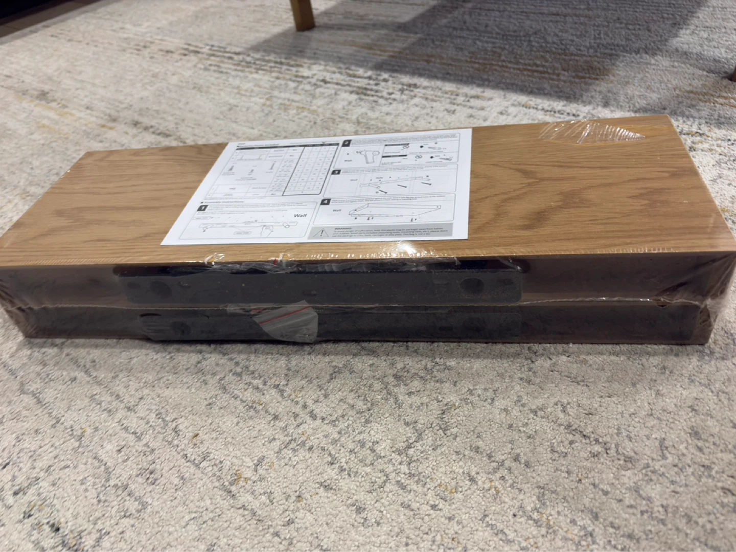 Set of 2 New Floating Shelf - Oak Finish - photo 2
