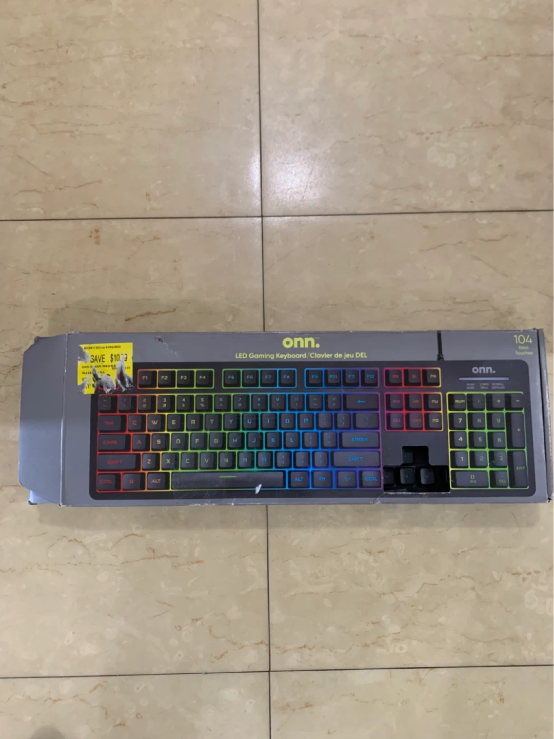 ONN. 104-Key LED Gaming Keyboard