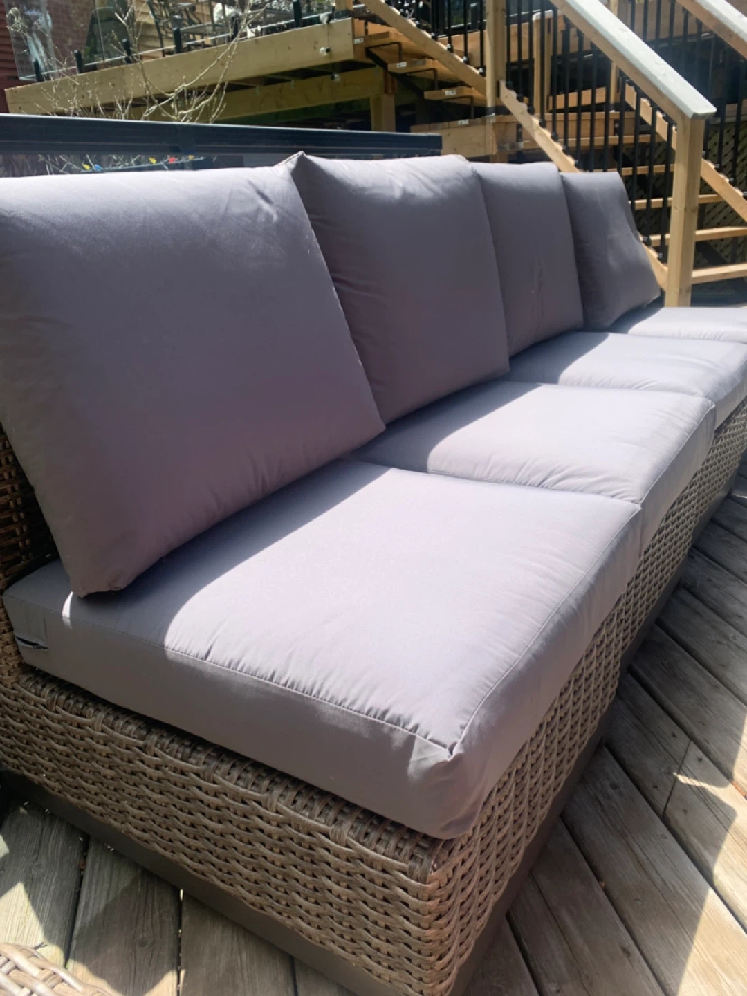 New modular patio  seats with Sunbrella Cushions