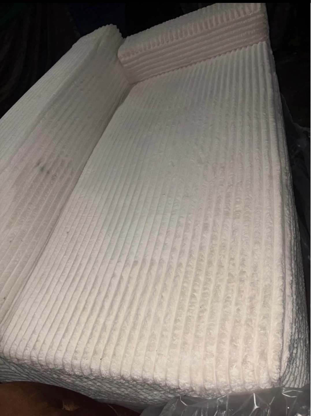 White Boneless Sofa Couch - photo 3