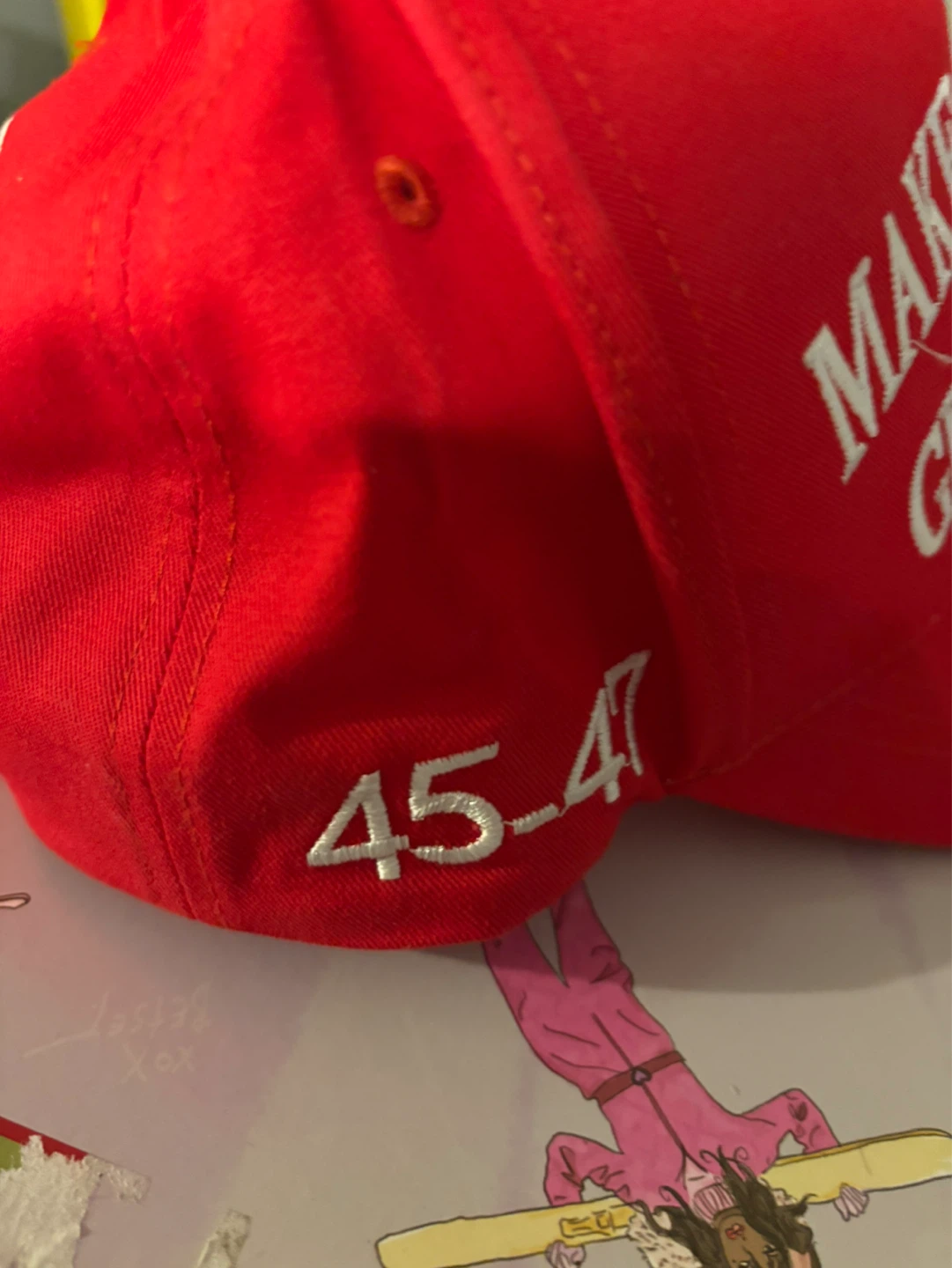 Red "Make America Great Again" Trump Baseball Cap - photo 3