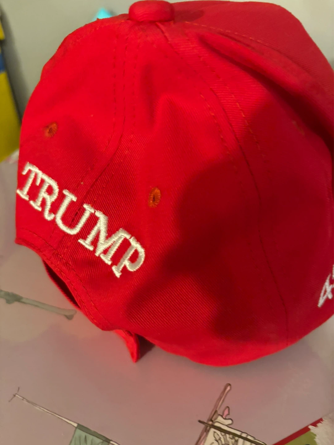 Red "Make America Great Again" Trump Baseball Cap - photo 2