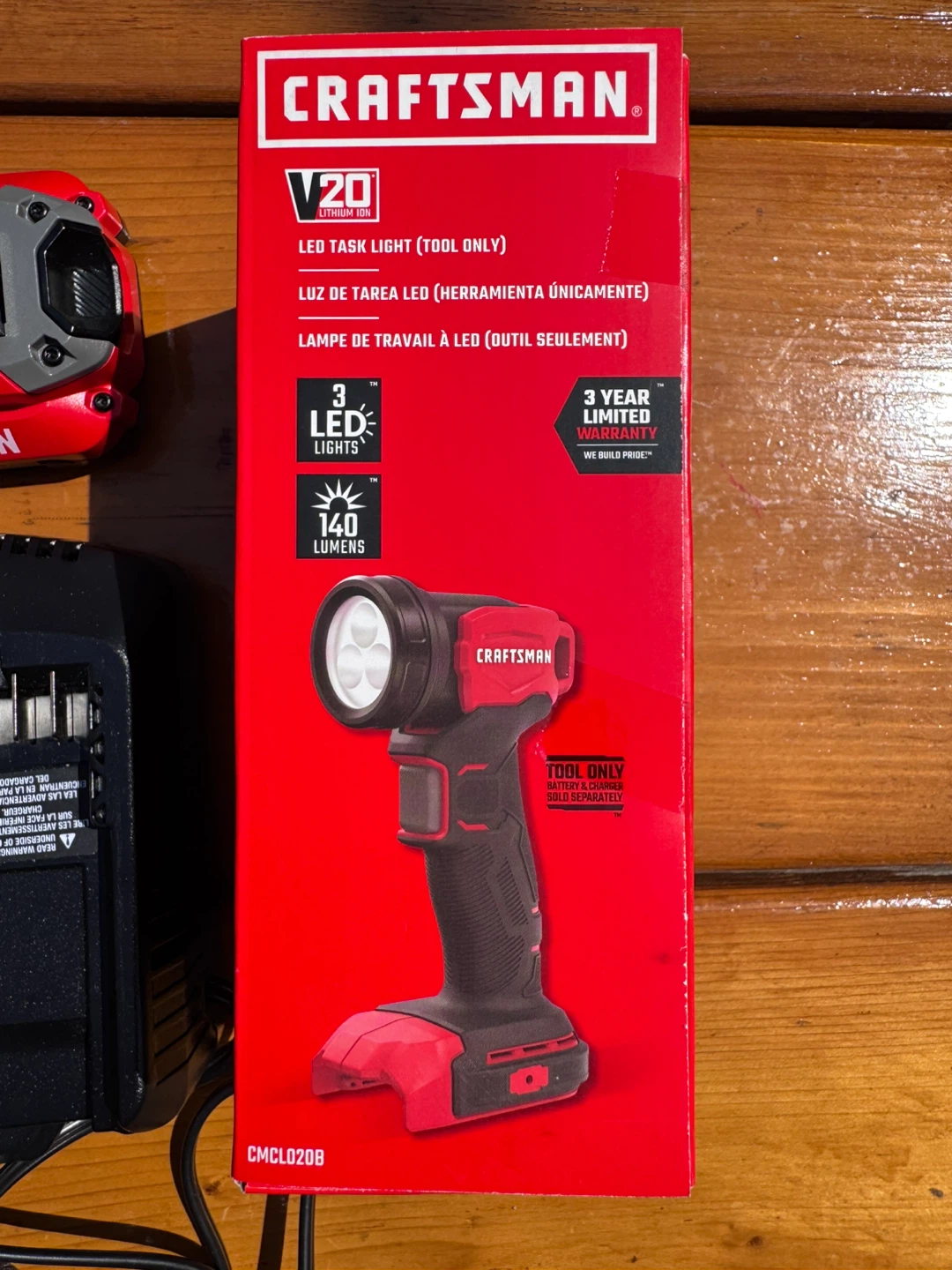 Brand New Craftsman LED Task Light + Extra Battery + Charger - photo 5