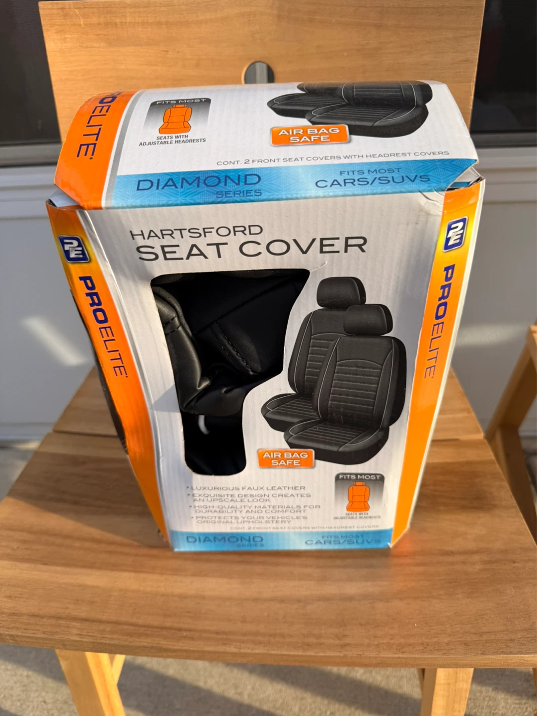 ProElite Hartsford Diamond Series Faux Leather Seat Covers