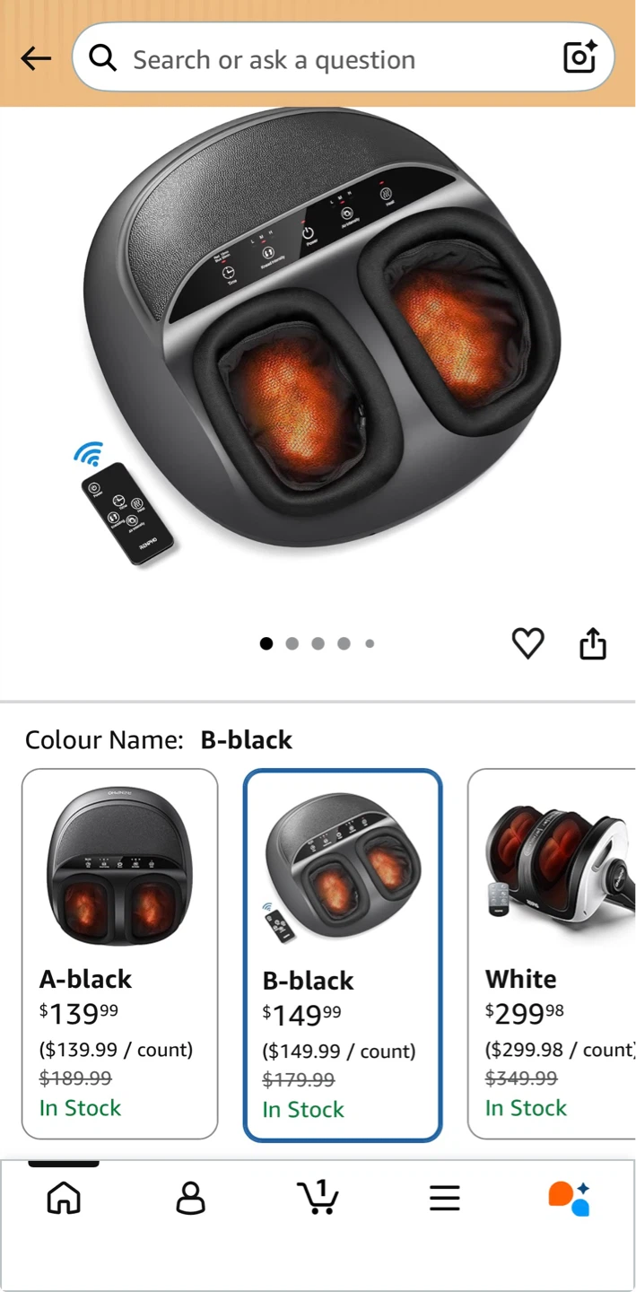 RENPHO Shiatsu Foot Massager with Heat - photo 3
