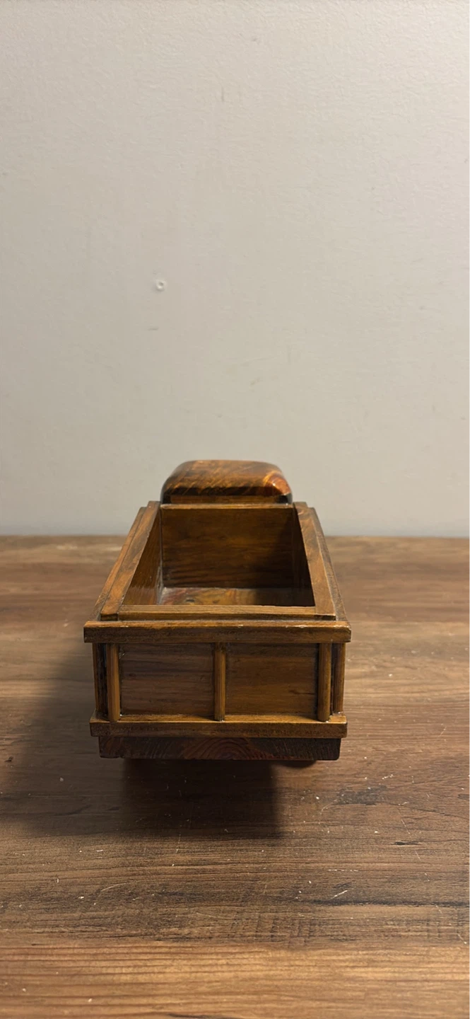 Vintage Wooden Toy Dump Truck - photo 5