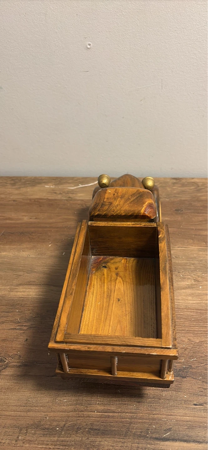 Vintage Wooden Toy Dump Truck - photo 4